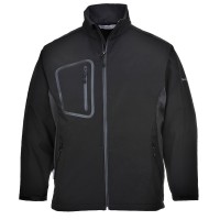 CASACO SOFTSHELL BICOLOR PRETO/CINZA TK52